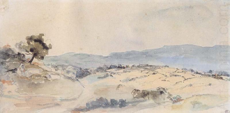 Eugene Delacroix Moroccan Landscape near Tangiers china oil painting image